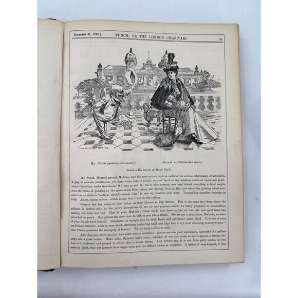 Punch Magazine Bound Volume CXV 1898 Hardcover Collectible Book Illustrated - Picture 7 of 10